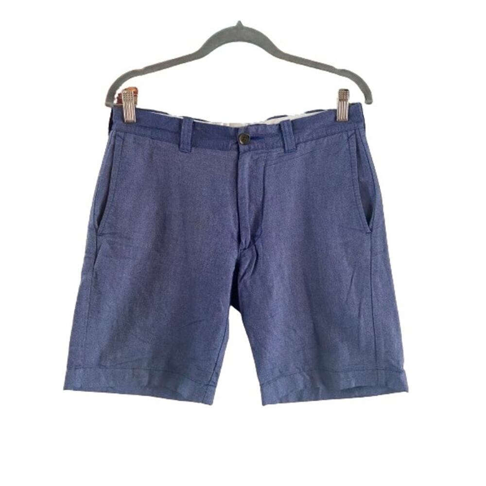 J. Crew Men’s Blue Cotton Chambray 9” Shorts Mens Sz 30